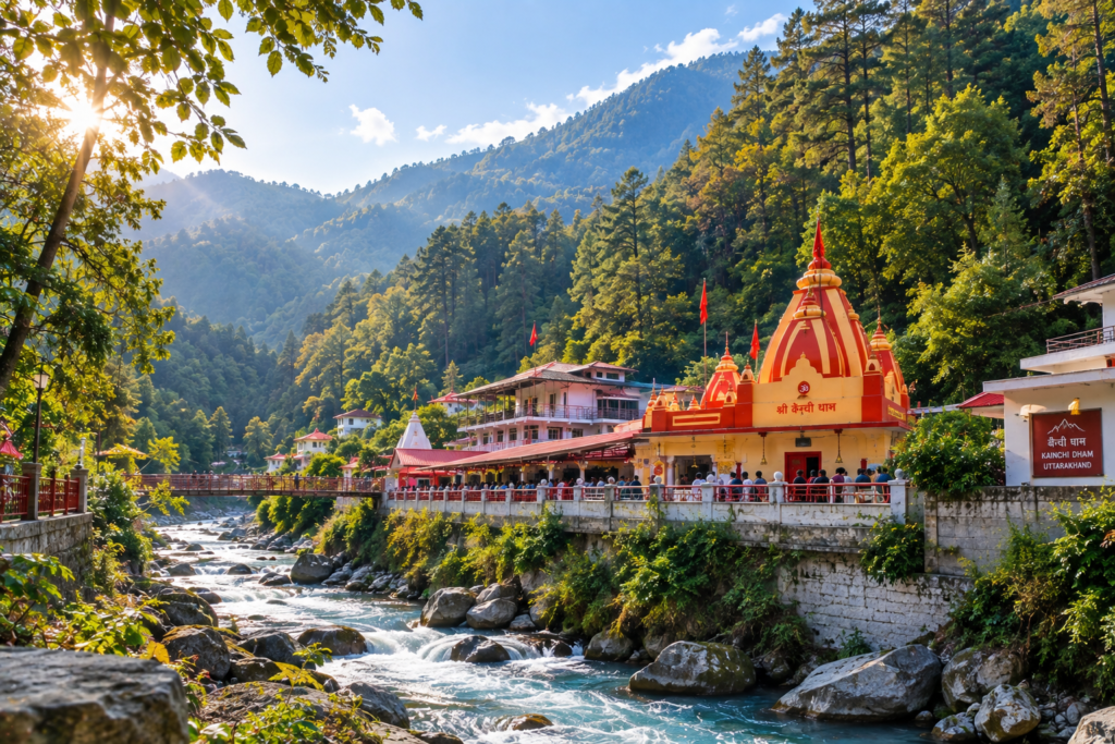 Kainchi Dham ashram in its river valley